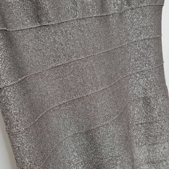 𝅺carmen MARC VALVO Bandage Embellished Dress bodycon Cocktail formal Size Large - Picture 8 of 14